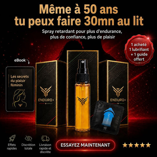Le meilleur spray d'endurance au monde: PASSE DE 2 MINUTES À PLUS DE 35 MINUTES DE PLAISIR ✅
