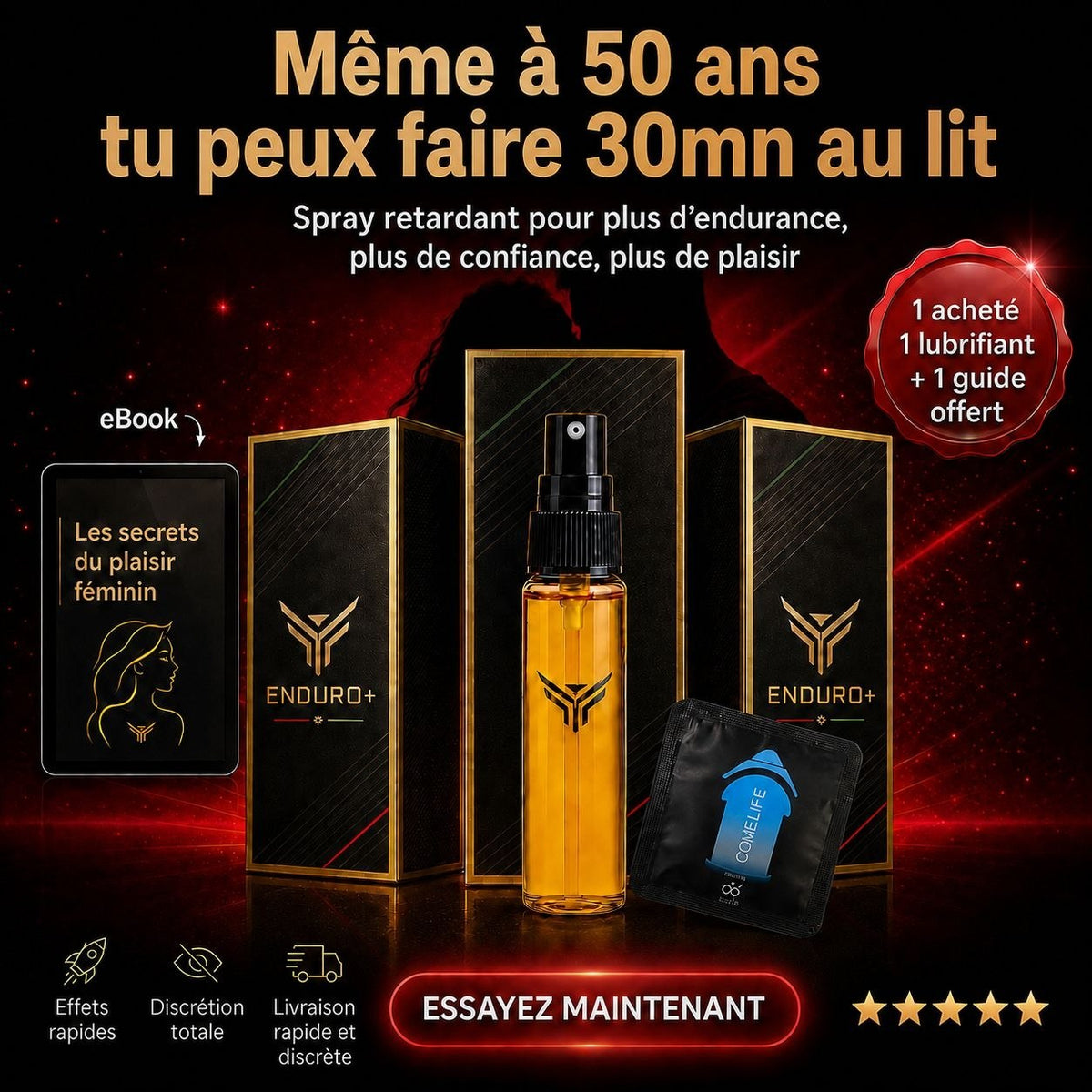 ENDURO+ - spray, emballage, lubrifiant et guide